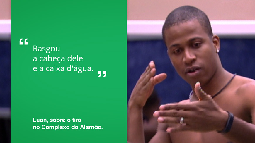 Esse aí tá com a vida lascada: ele contou no ar que matou um jovem durante uma operação do exército, e agora o exército tá querendo saber que parada é essa.