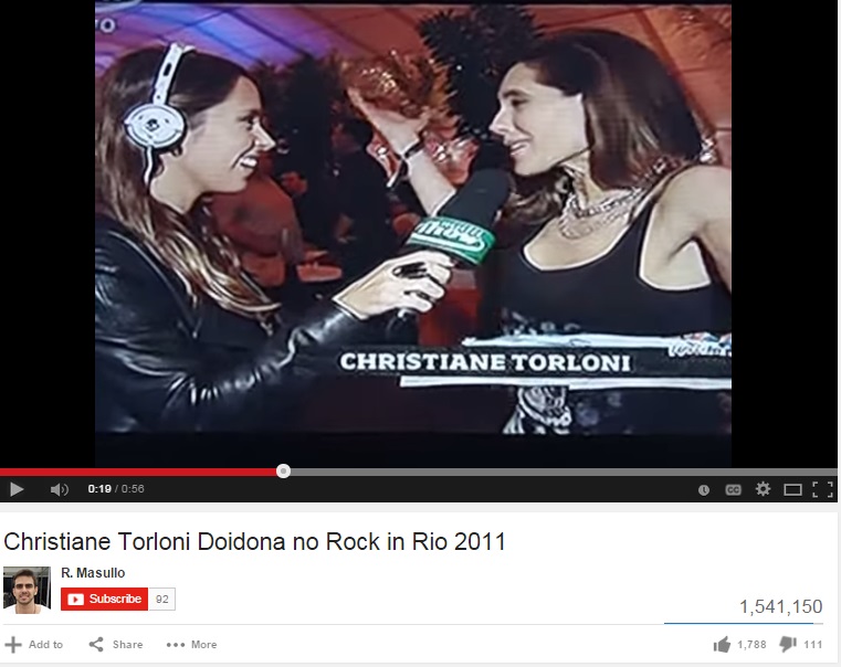 Outro bordão já clássico, 'dia de rock, bebê' foi dito pela atriz Christiane Torloni  no Rock in Rio em 2011, em entrevista pro Multishow. 