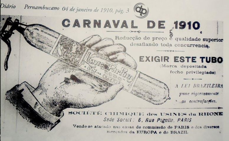 O carnaval de 1910 deve ter tido muita gente desmaiada no salão. Isso porque o o lança-perfume é capaz de acelerar a frequência cardíaca, por sensibilização à adrenalina, chegando a multiplicar por três vezes o número de batimentos por minuto. Quer dizer, era muito fácil ter uma parada cardíaca.