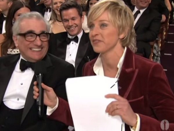 No mesmo ano, ela entrevistava pessoas da plateia, como Martin Scorsese