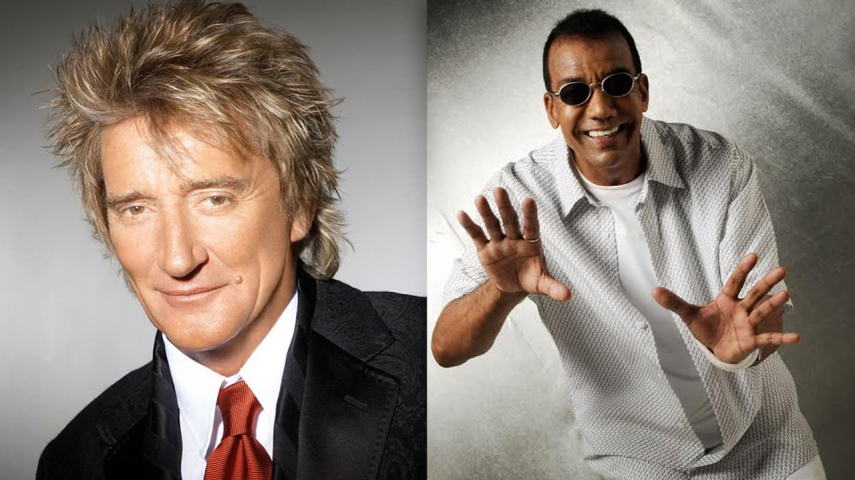 Nesse caso, não é só uma lembrança, não. Rod Stewart (esqueda) copiou o refrão da música de Jorge Ben e foi processado pelo brasileiro. Mas antes de o caso chegar às vias de fato, o britânico doou os lucros da música pra UNICEF.