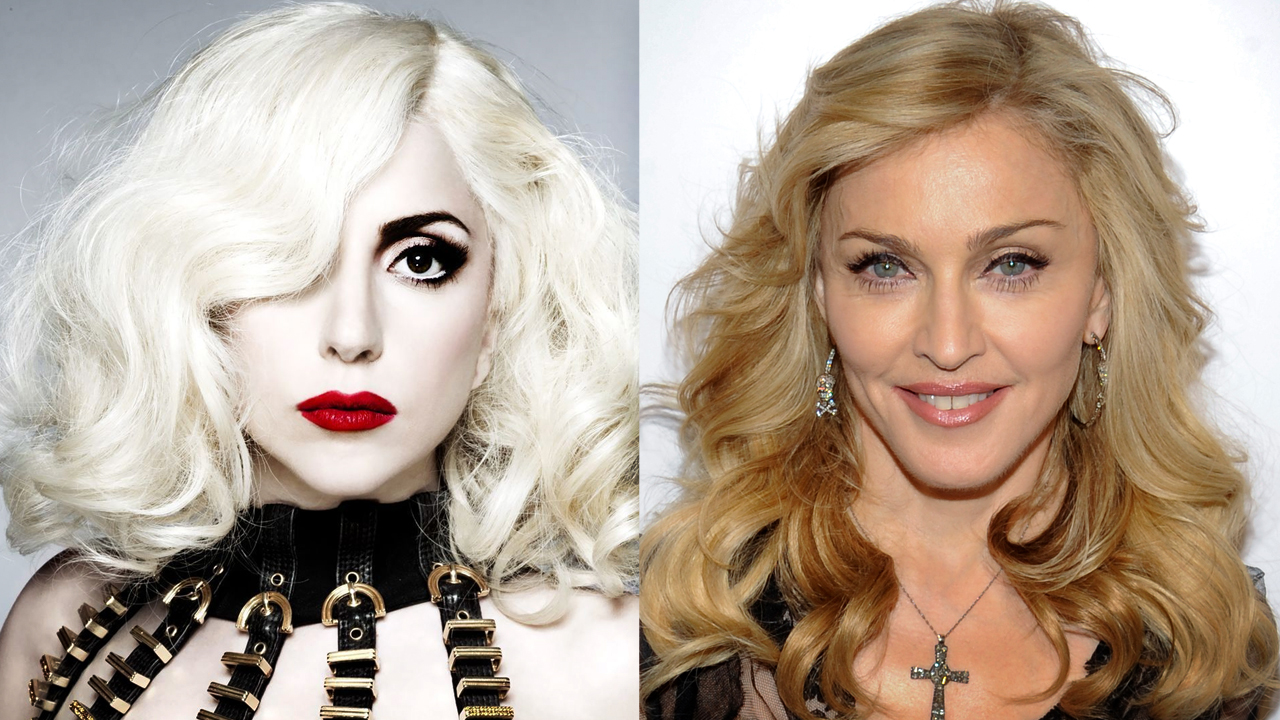 Quando o primeiro single de ARTPOP apareceu, Lady Gaga (direita) foi atacada no ato. Muita gente viu semelhanças entre Applause e Girl Gone Wild, da Madonna.