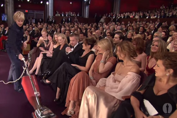 Essa foi a primeira vez em que Ellen comandou o Oscar