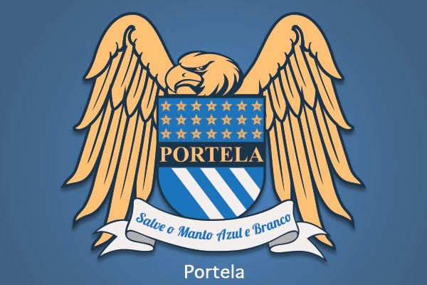 Portela e Manchester City têm uma águia como mascote e ficam juntos nessa montagem