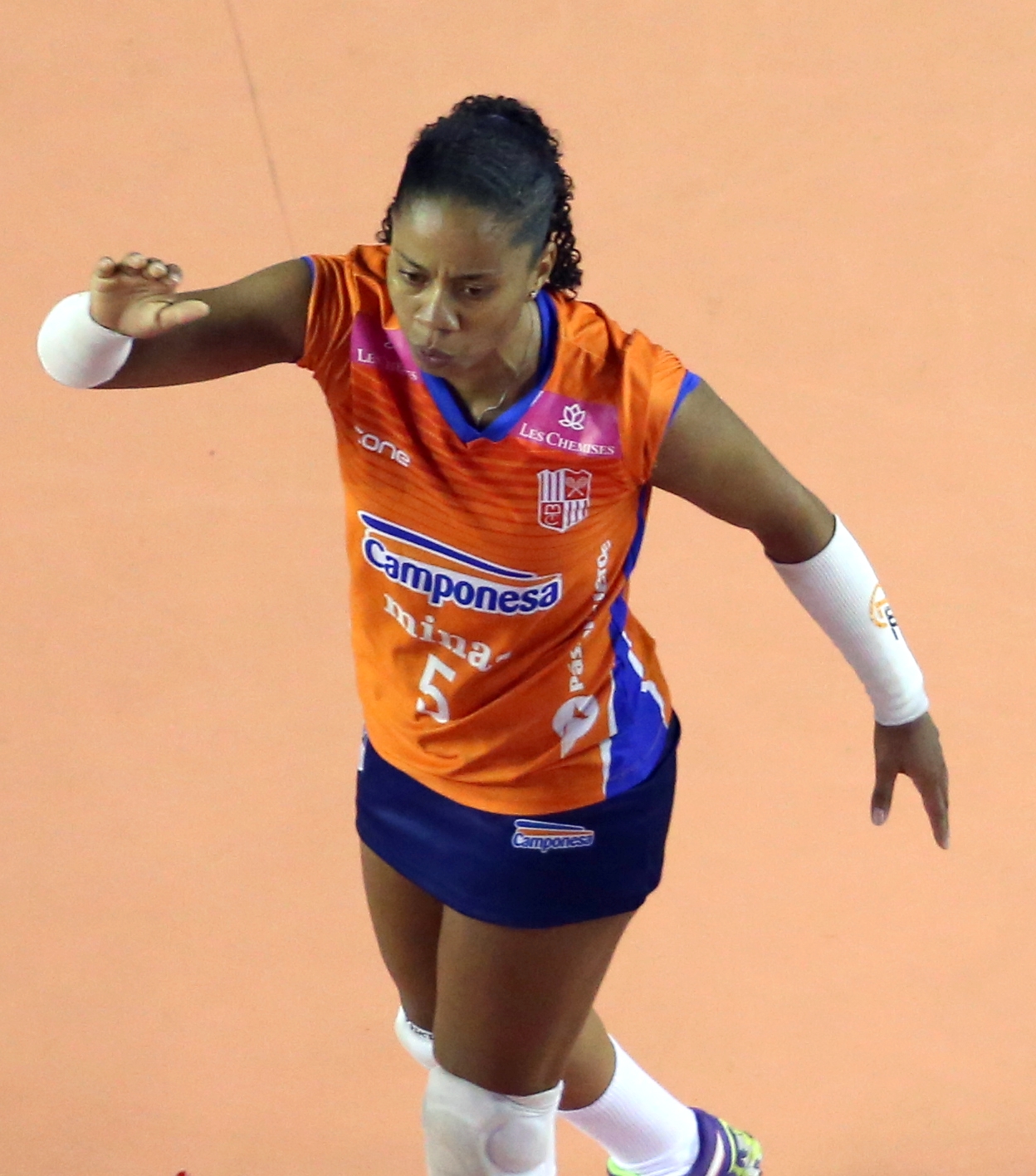 O short-saia está aprovado pelas jogadoras do Camponesa/Minas