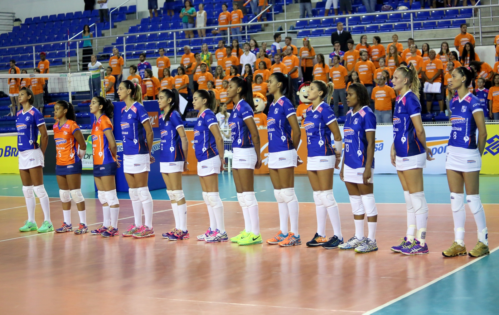 O short-saia está aprovado pelas jogadoras do Camponesa/Minas