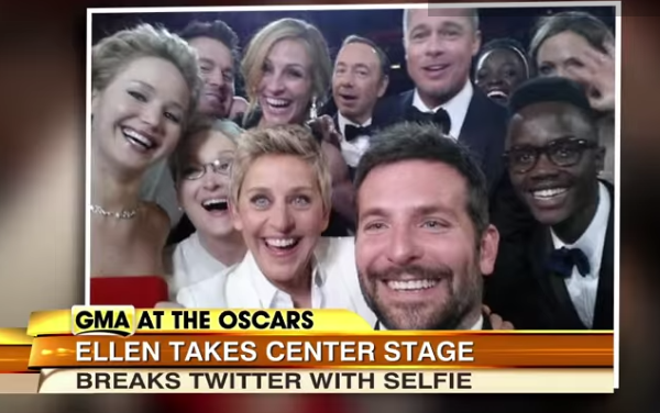 Em 2014, ninguém imaginava que o selfie comandado por Ellen DeGeneres detonaria uma mania mundial