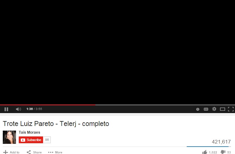 Quem é Luiz Pareto? Não importa. Ele passa um trote dizendo que é da Telerj, grava e isso vai parar na internet. O 