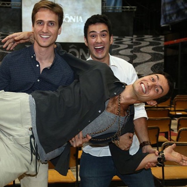 André Bankoff, Marco Veras e Gabriel Braga Nunes
