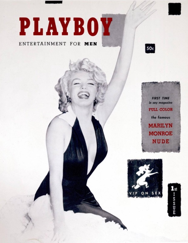 Marilyn Monroe na capa da Playboy número 1, em dezembro de 1953