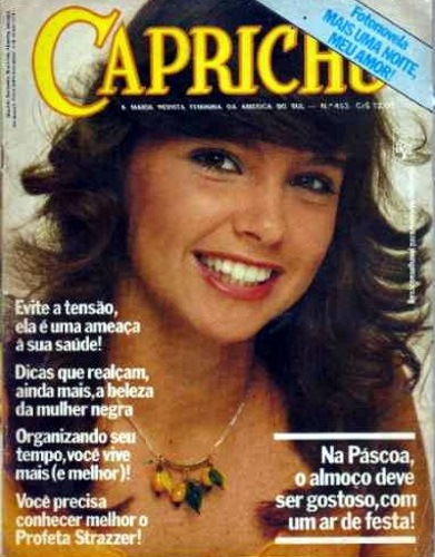 Lídia esteve nas capas de revistas adolescentes, como a 