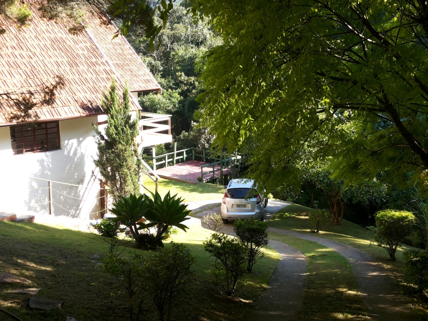 Vista da entrada da casa