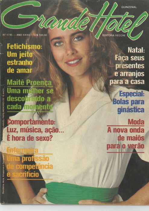 Em um dos últimos números, Maitê Proença