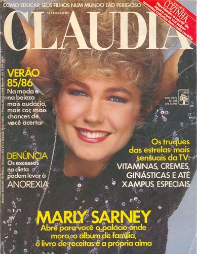 Com vários penteados, ao longo dos anos 80