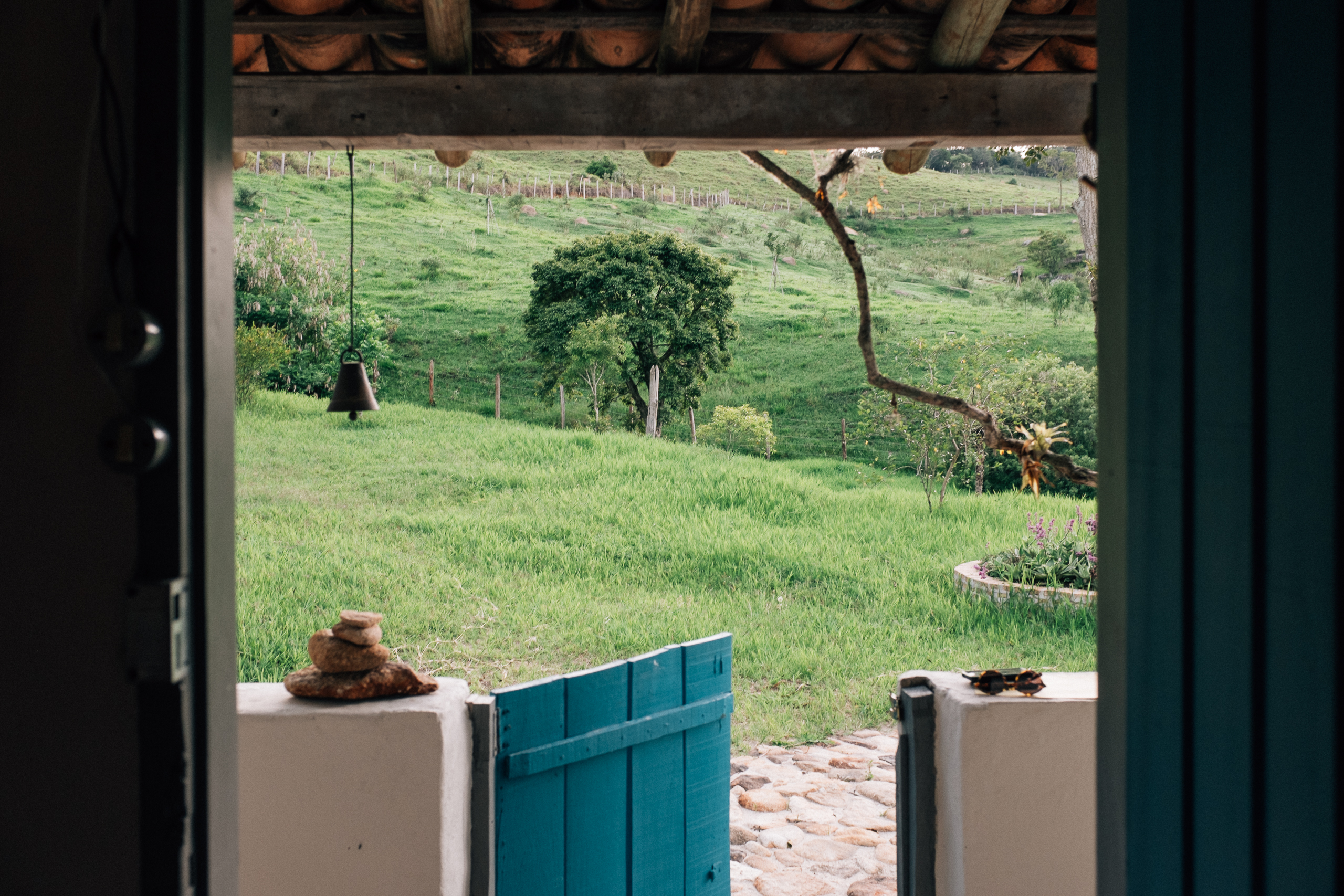 A porta da casinha em Catuçaba
