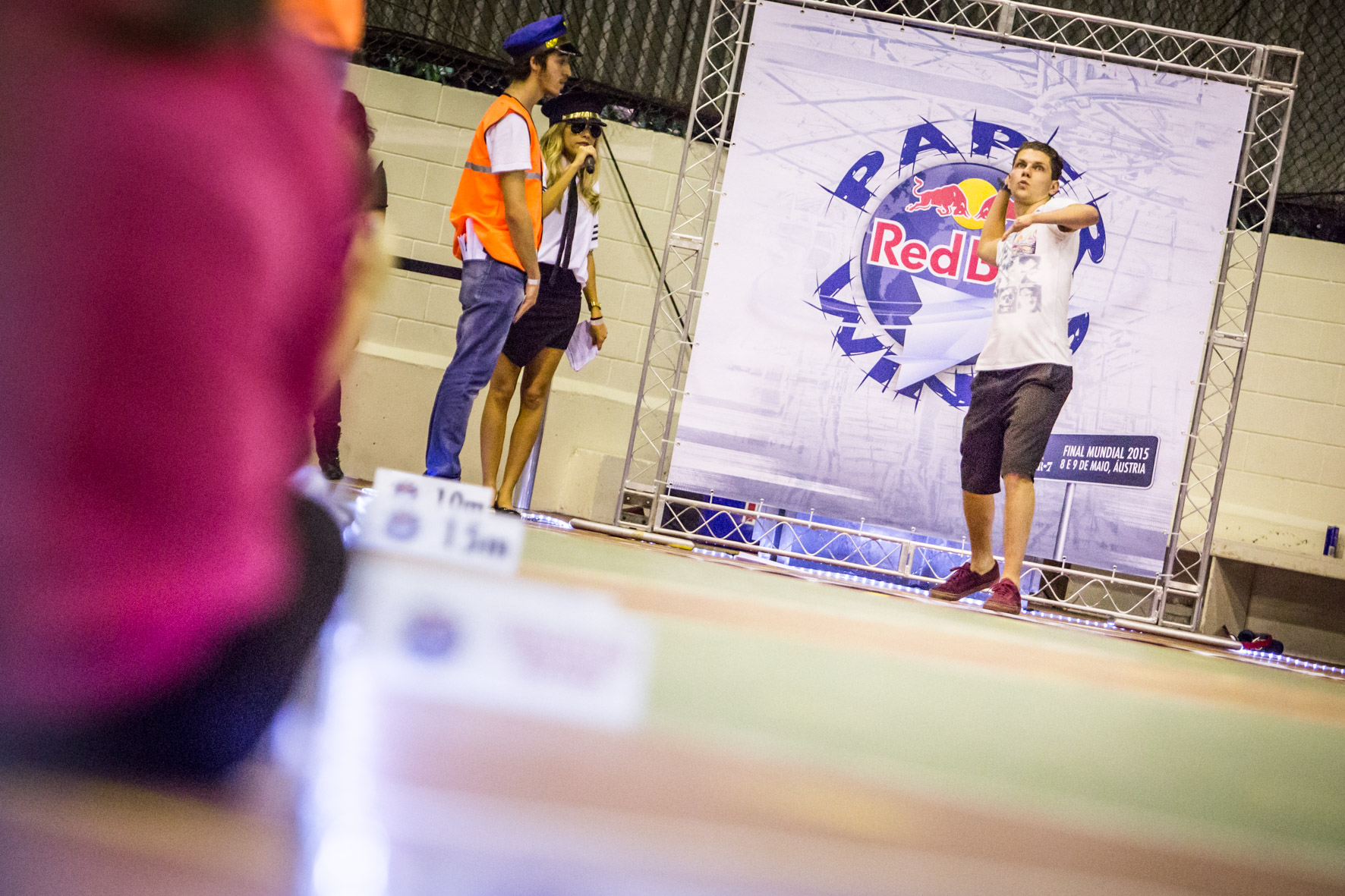 Paulo Bianchini performs at the Red Bull Paper Wings in Sao Paulo, Brazil on March 26th, 2015