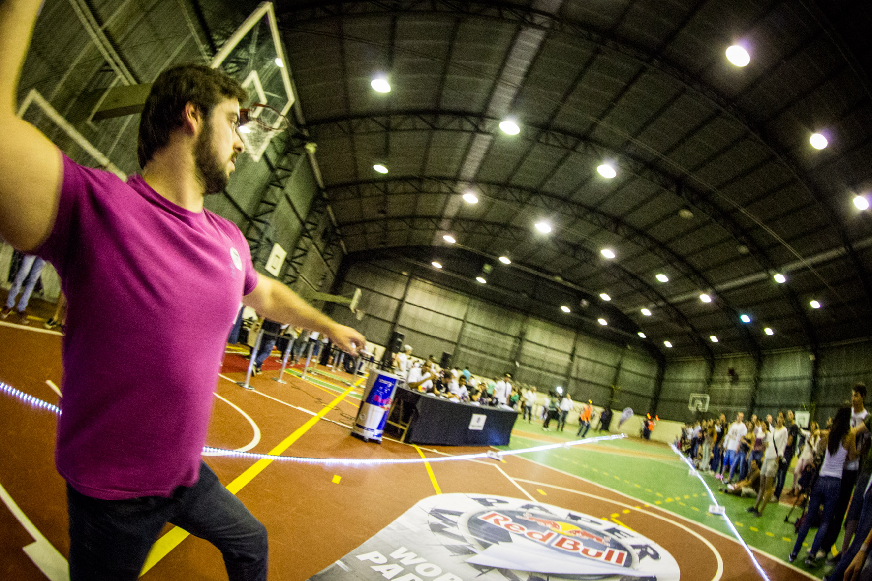 Participant performs at the Red Bull Paper Wings in Sao Paulo, Brazil on March 26th, 2015