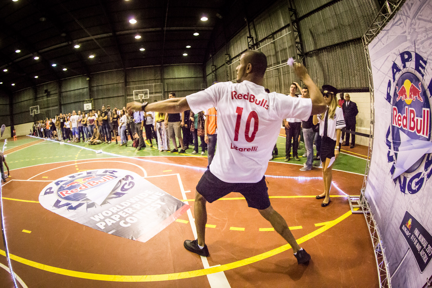 Ricardo Lucarelli performs at the Red Bull Paper Wings in Sao Paulo, Brazil on March 26th, 2015