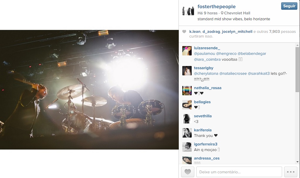 E eles levaram essa vibe para o palco no show de Belo Horizonte