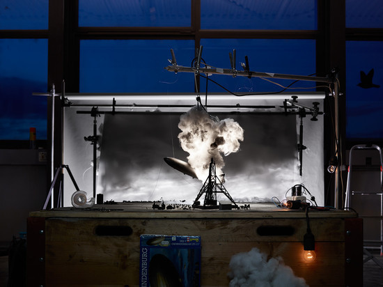 Maquete de Lakehurst por Sam Shere, 1937
