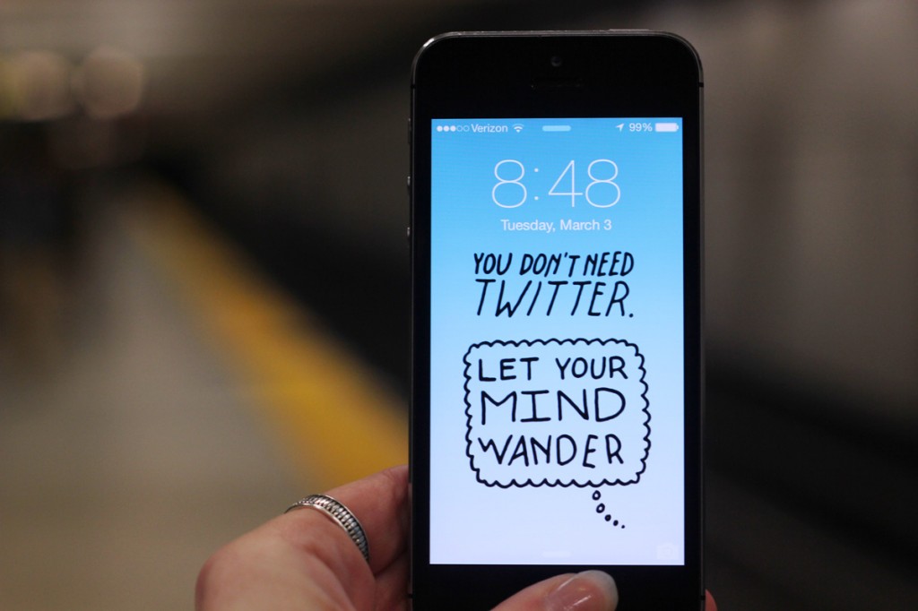 Você não precisa do Twitter. Deixe sua mente perambular