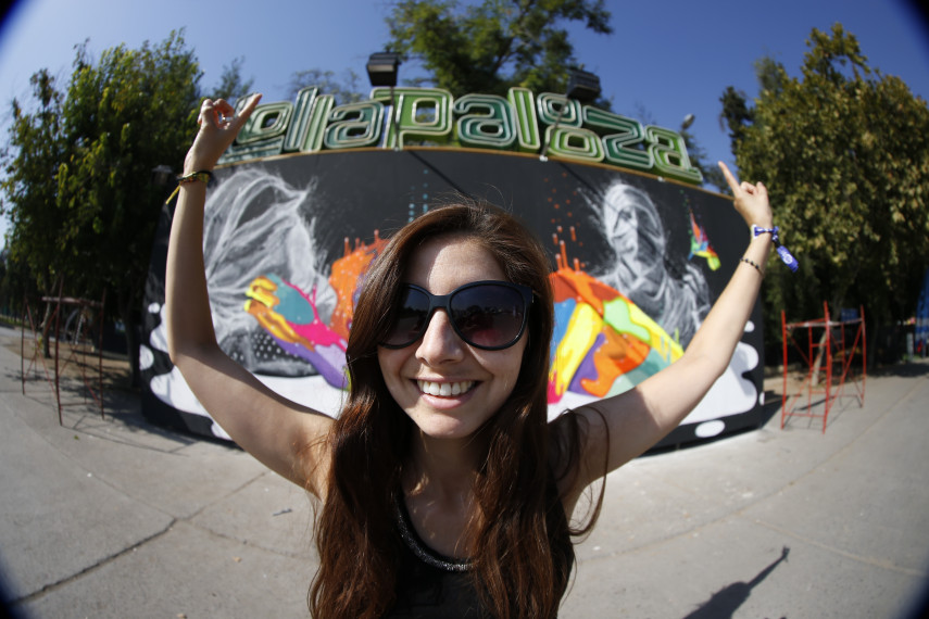 Parque O'Higgins, em Santiago, recebeu o festival