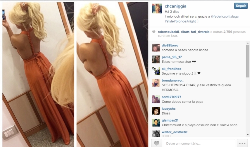 Charlotte Caniggia está no mesmo caminho do sucesso do pai, mas fora do gramado
