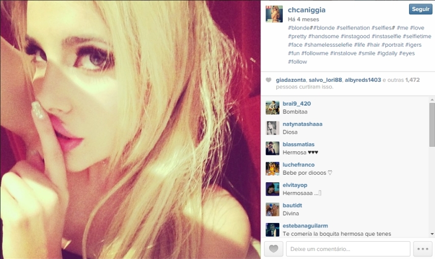 Charlotte Caniggia está no mesmo caminho do sucesso do pai, mas fora do gramado