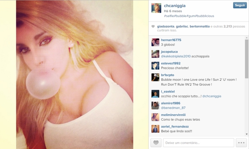 Charlotte Caniggia está no mesmo caminho do sucesso do pai, mas fora do gramado