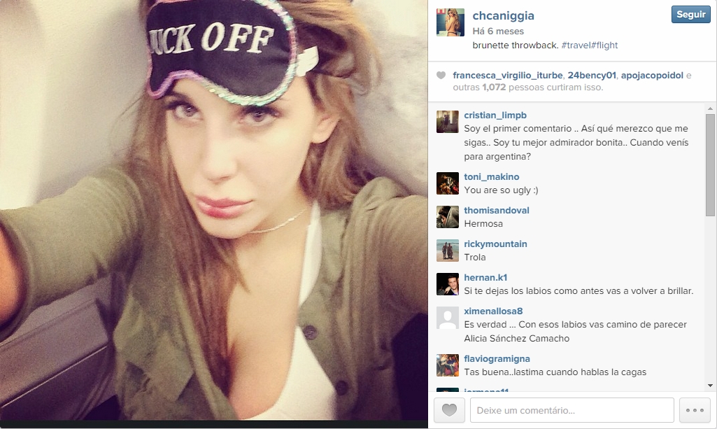 Charlotte Caniggia está no mesmo caminho do sucesso do pai, mas fora do gramado