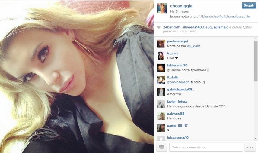 Charlotte Caniggia está no mesmo caminho do sucesso do pai, mas fora do gramado