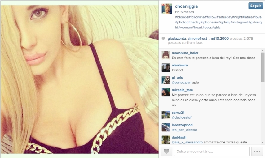 Charlotte Caniggia está no mesmo caminho do sucesso do pai, mas fora do gramado