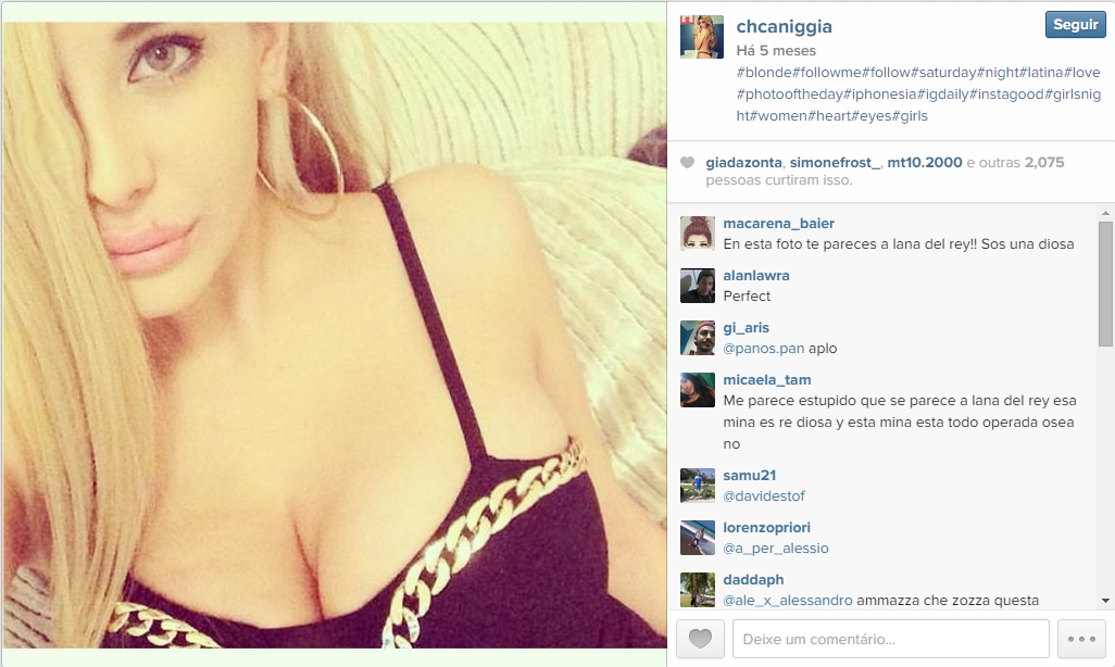 Charlotte Caniggia está no mesmo caminho do sucesso do pai, mas fora do gramado