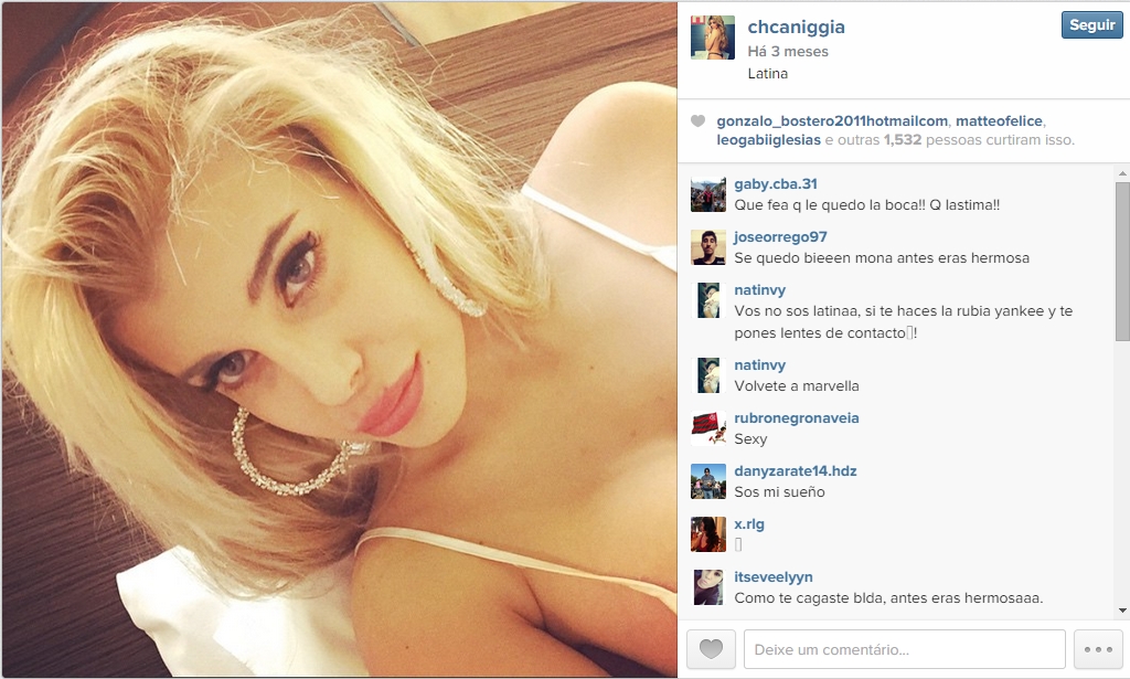 Charlotte Caniggia está no mesmo caminho do sucesso do pai, mas fora do gramado
