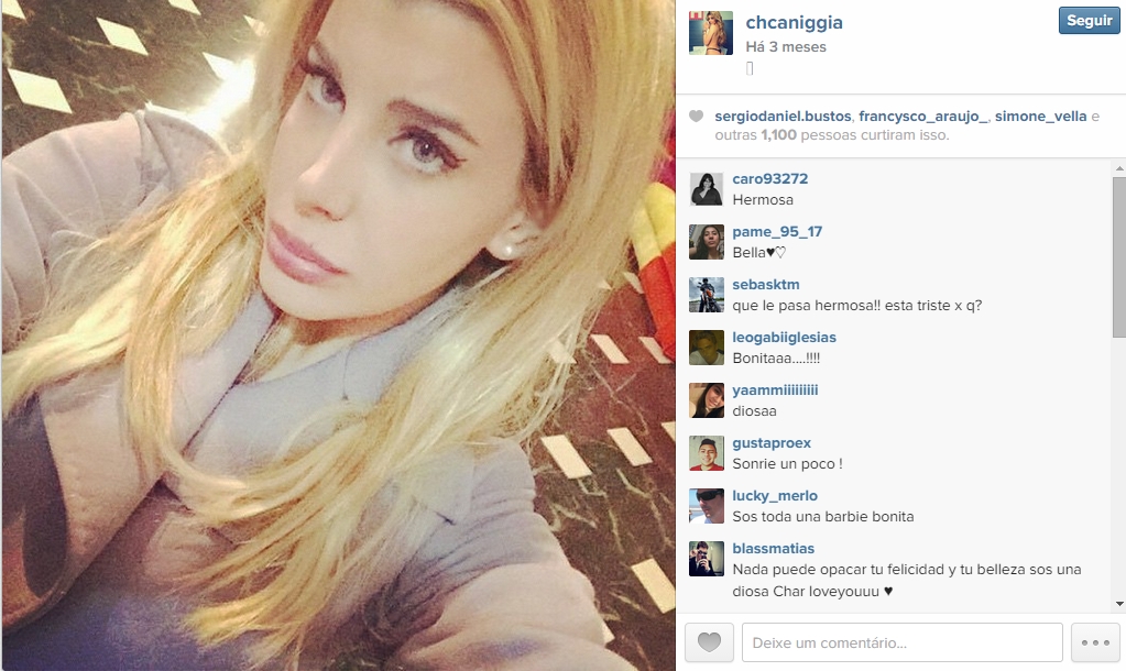 Charlotte Caniggia está no mesmo caminho do sucesso do pai, mas fora do gramado