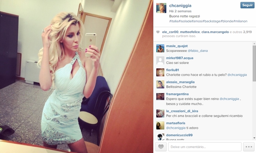 Charlotte Caniggia está no mesmo caminho do sucesso do pai, mas fora do gramado