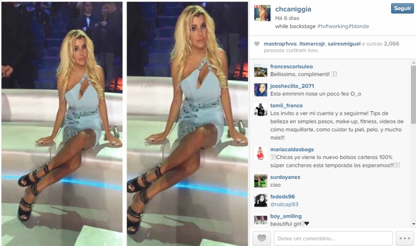 Charlotte Caniggia está no mesmo caminho do sucesso do pai, mas fora do gramado