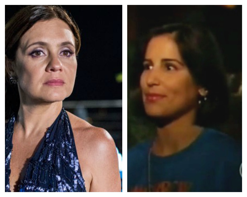 Inês consegue colocar a mulher do patrão de seu marido em uma cama e de quebra ela arranja um motivo pra visitá-la em casa. E assim pega o convite pra festa da construtora do noivo de Beatriz.
Em "Vale Tudo", Maria de Fátima arma um incêndio na agência de modelos e rouba uma camiseta que serve de convite para a festa da revista "Tomorrow".