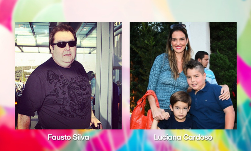 Fausto Silva e Luciana Cardoso