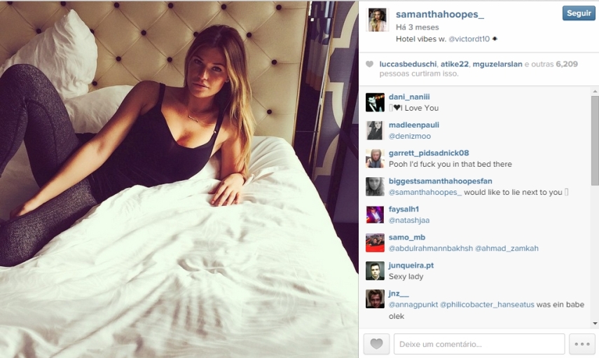 Veja fotos da Samantha Hoopes, o novo affair de Russell Wilson