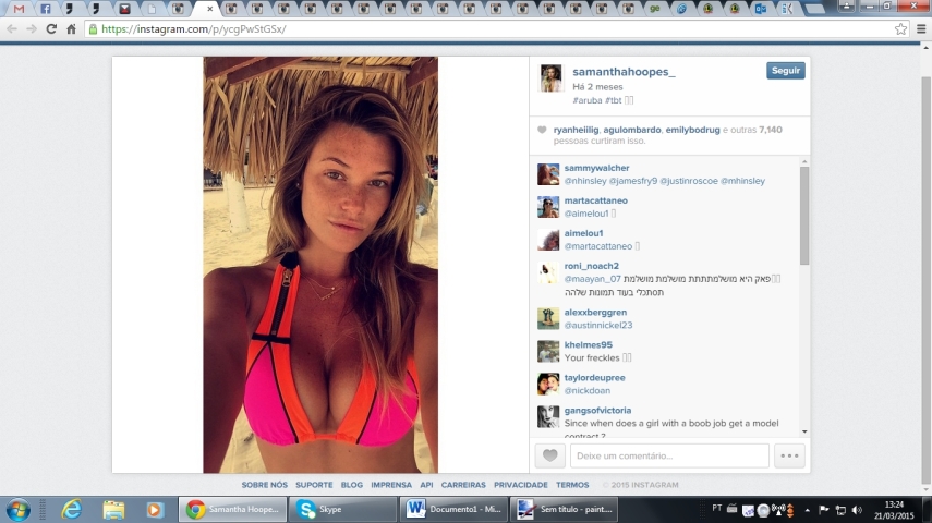 Veja fotos da Samantha Hoopes, o novo affair de Russell Wilson