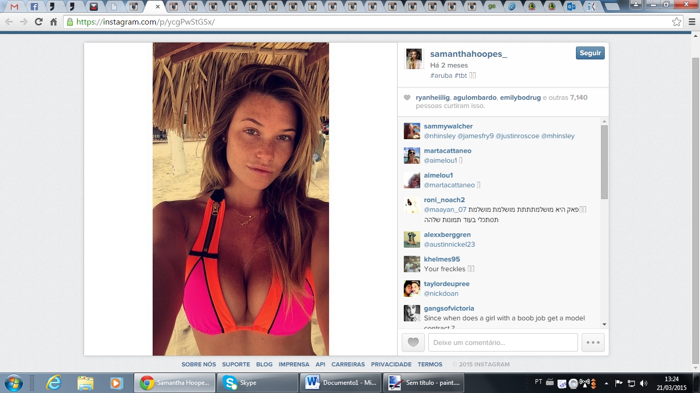Veja fotos da Samantha Hoopes, o novo affair de Russell Wilson