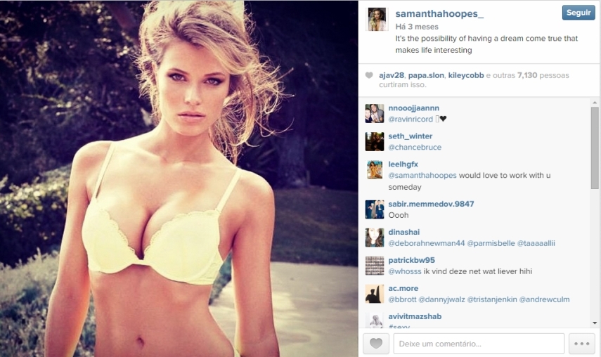 Veja fotos da Samantha Hoopes, o novo affair de Russell Wilson