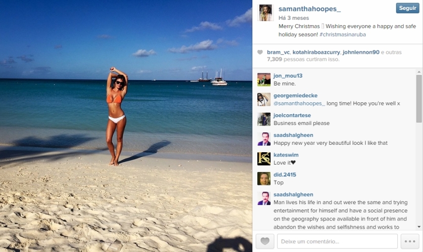 Veja fotos da Samantha Hoopes, o novo affair de Russell Wilson