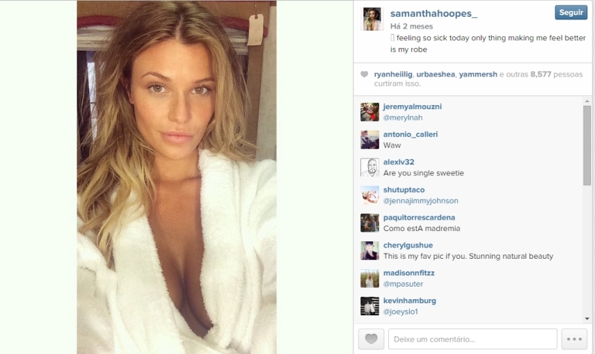 Veja fotos da Samantha Hoopes, o novo affair de Russell Wilson