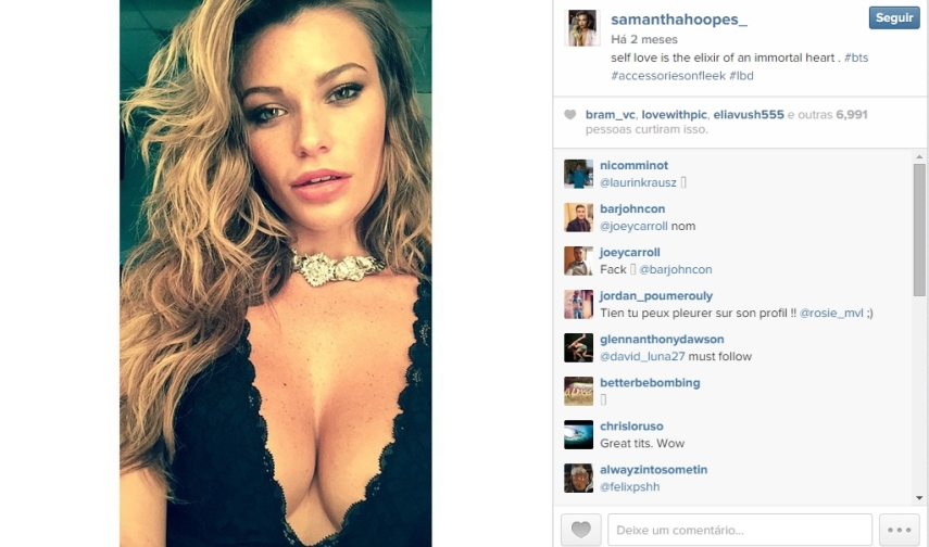 Veja fotos da Samantha Hoopes, o novo affair de Russell Wilson