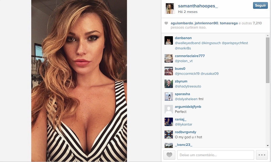 Veja fotos da Samantha Hoopes, o novo affair de Russell Wilson