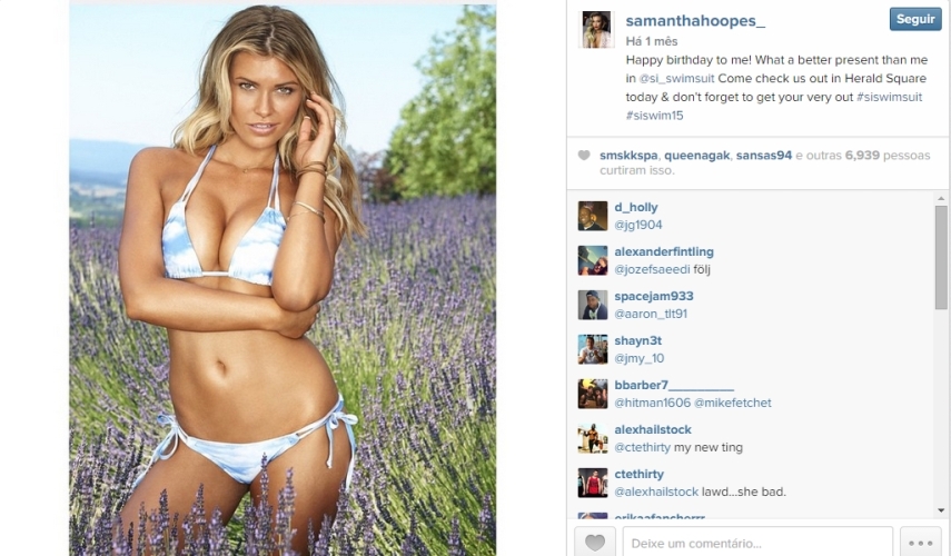 Veja fotos da Samantha Hoopes, o novo affair de Russell Wilson