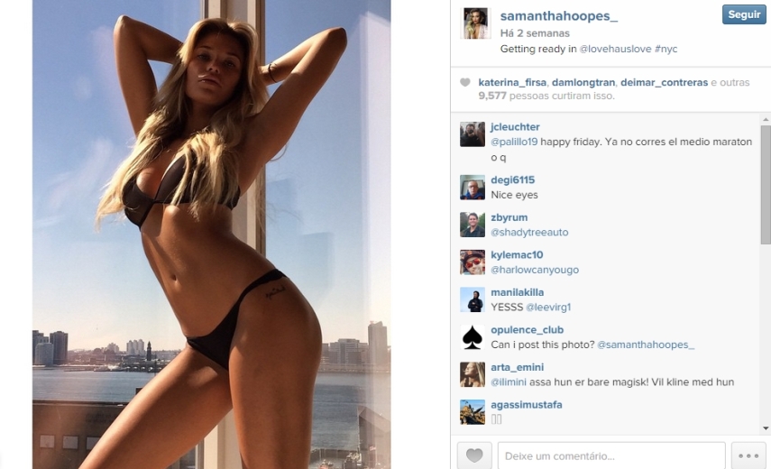 Veja fotos da Samantha Hoopes, o novo affair de Russell Wilson
