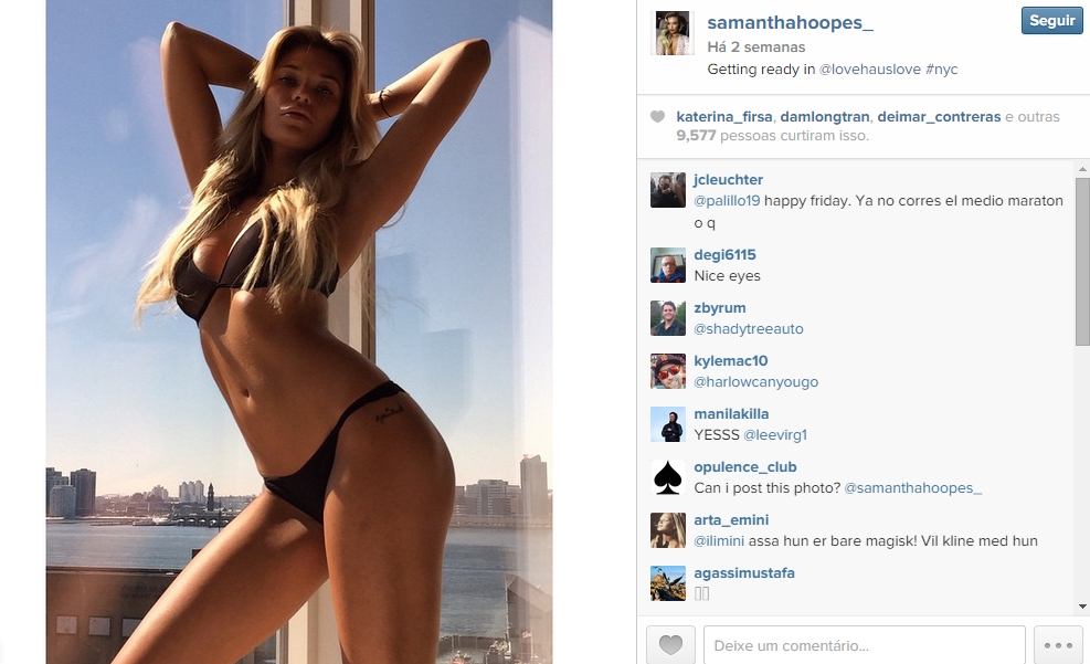 Veja fotos da Samantha Hoopes, o novo affair de Russell Wilson